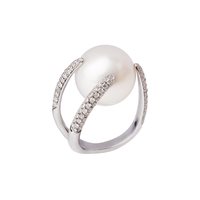 Ring Utopia Woman GALLERY in White Gold Perla 26.38 Ct JTA1BB10 - JTA1BB10